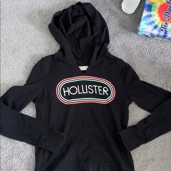 💗long sleeve soft shirt. hollister with hoodie - Picture 1 of 1